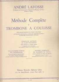 Lafosse Complete Method Vol 2 Inc Studies Trombone Sheet Music Songbook