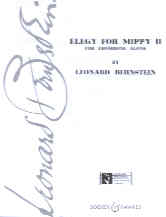 Bernstein Elegy For Mippy 2 Trombone Solo Sheet Music Songbook