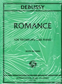 Debussy Romance Trombone Sheet Music Songbook