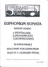Young Sonata Treble/bass Clef Euphonium & Piano Sheet Music Songbook