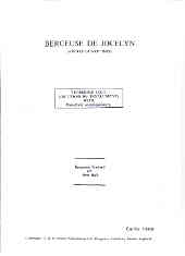 Godard Berceuse De Jocelyn Trombone & Piano Sheet Music Songbook