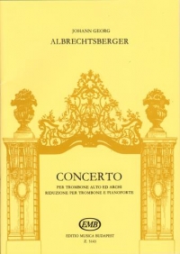 Albrechtsberger Concerto Alto Trombone Sheet Music Songbook