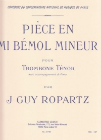 Ropartz Piece  Eb Minor Trombone Sheet Music Songbook