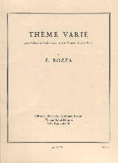 Bozza Theme Varie Bass Trombone Sheet Music Songbook