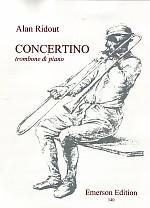 Ridout Concertino Trombone & Piano Sheet Music Songbook