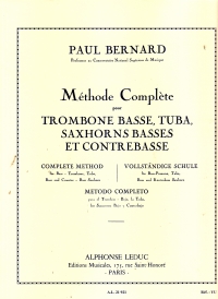 Bernard Method Complete For Bass Trombone Etc Sheet Music Songbook