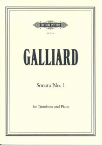 Galliard Sonata No 1 Amin Bass Clef Trombone Sheet Music Songbook