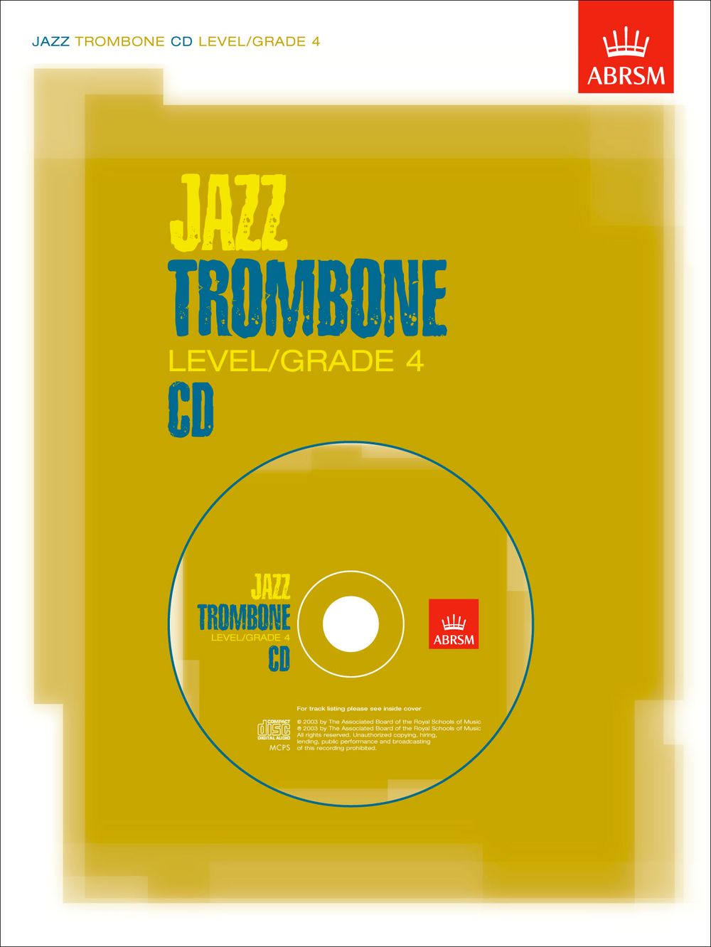 Jazz Trombone Cd Grade 4 Abrsm Sheet Music Songbook