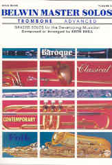 Belwin Master Solos Trombone Intermediate Snell Sheet Music Songbook