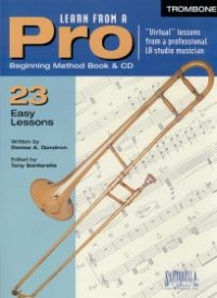 Learn From A Pro Trombone Book & Cd Sheet Music Songbook