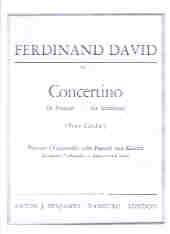 David Concertino Op4 Trombone & Piano Sheet Music Songbook