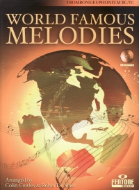 World Famous Melodies Trombone/euphonium Book & Cd Sheet Music Songbook
