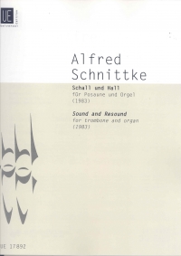 Schnittke Schall Und Hall Trombone And Organ Sheet Music Songbook
