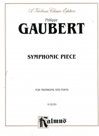 Gaubert Symphonic Piece Trombone & Piano Sheet Music Songbook