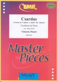 Monti Czardas Bass Clef Trombone & Piano Sheet Music Songbook
