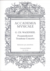 Wagenseil Trombone Concerto Trombone & Piano Sheet Music Songbook