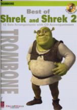 Shrek & Shrek 2 Best Of Trombone Book & Cd Sheet Music Songbook