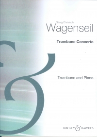 Wagenseil Concerto For Trombone & Piano Sheet Music Songbook