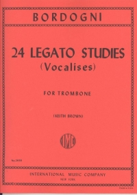 Bordogni 24 Legato Studies (vocalises) Trombone Sheet Music Songbook