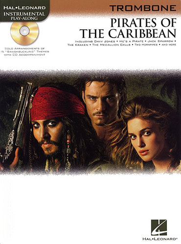 Pirates Of The Caribbean Trombone Book & Cd Sheet Music Songbook