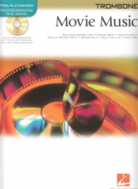 Movie Music Instrumental Play-along Trombone + Cd Sheet Music Songbook