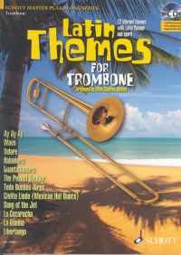 Latin Themes Trombone Book & Cd Sheet Music Songbook
