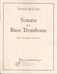 Mccarty Sonata Bass Trombone Sheet Music Songbook