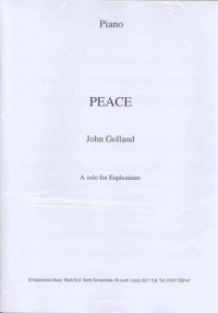 Golland Peace Euphonium/piano Treble Clef Sheet Music Songbook