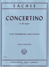 Sachse Concertino In Bb Trombone & Piano Sheet Music Songbook