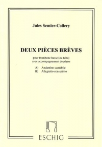 Semler-collery Deux Pieces Breves Bass Trombone Sheet Music Songbook