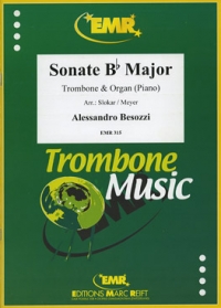 Besozzi Sonata Bb Major Meyer/slokar Trombone/pf Sheet Music Songbook