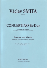 Smita Concertino In Eb Bass Clef Trombone & Piano Sheet Music Songbook
