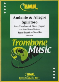 Senaille Andante & Allegro Spiritoso Bass Trom/pf Sheet Music Songbook