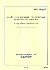 Margoni Apres Une Lecture De Goldoni Bass Trombone Sheet Music Songbook