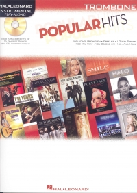 Popular Hits Instrumental Play Along Trombone + Cd Sheet Music Songbook