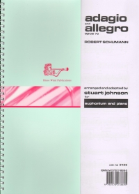 Schumann Adagio & Allegro Euphonium Bass/treble Sheet Music Songbook