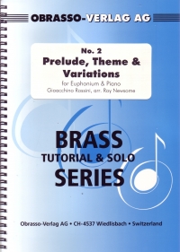 Rossini Prelude Theme & Variations Euphonium & Pft Sheet Music Songbook