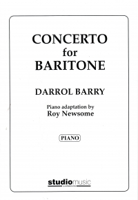 Barry Concerto For Baritone Newsome Sheet Music Songbook