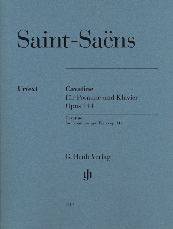 Saint-saens Cavatine Op144 Trombone & Piano Sheet Music Songbook