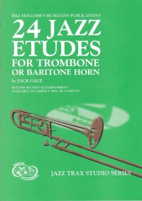 Gale 24 Jazz Etudes For Trombone Book Only Sheet Music Songbook