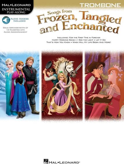 Frozen Tangled Enchanted Instrumental Trombone Sheet Music Songbook