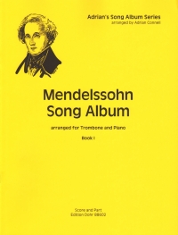 Mendelssohn Song Album Book 1 Trombone & Piano Con Sheet Music Songbook