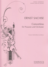 Sachse Trombone Concertino In Bb Trombone Tc & Pf Sheet Music Songbook