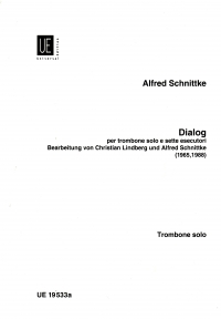 Schnittke Dialog Trombone Solo Sheet Music Songbook