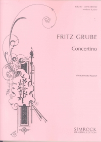 Grube Concertino In E Flat Major Trombone & Piano Sheet Music Songbook