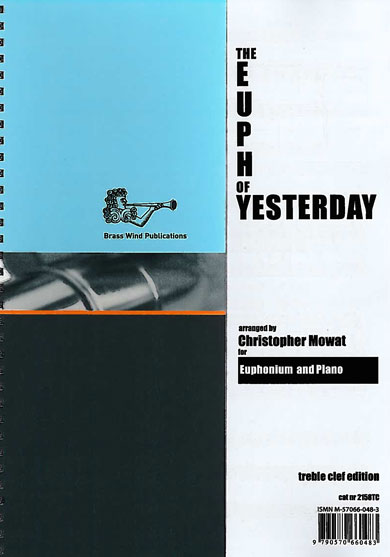 Euph Of Yesterday Mowat Euphonium Tc & Piano Sheet Music Songbook