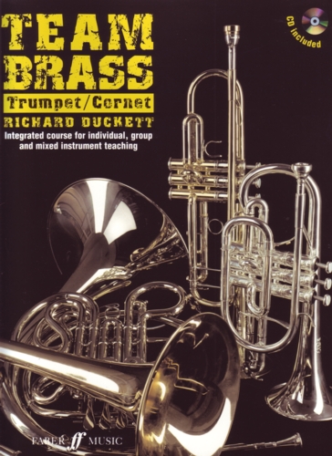 Team Brass Trumpet Cornet Book & Audio Sheet Music Songbook