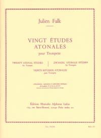 Falk Twenty Atonal Studies Trumpet Sheet Music Songbook