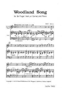 Ball Woodland Song Cornet Sheet Music Songbook