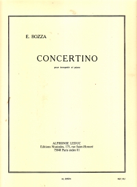 Bozza Concertino Trumpet Sheet Music Songbook